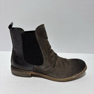 Roan Women’s Maddie Grey Suede Chelsea Boots, Size 7.5 M